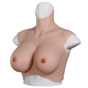 S Size Upgraded Bloodshot Style No-oil Silicone Breast Forms Fake Boobs 7th Generation
