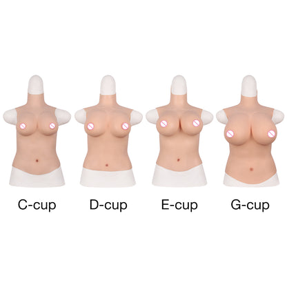 EYUNG 5th generation Half Body Realistic Huge No-oil Silicone Breast Forms Fake Boobs