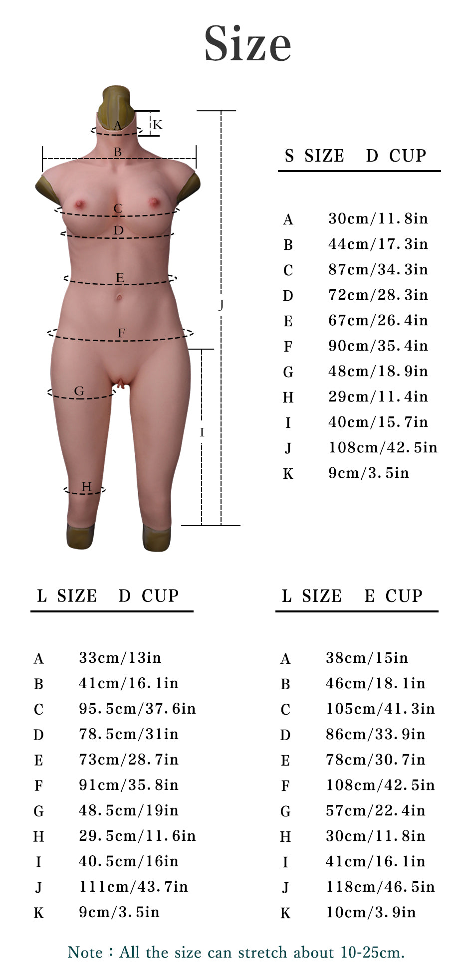 Liquid no-oil Silicone Tight Bodysuit for Male to Female 7th generation