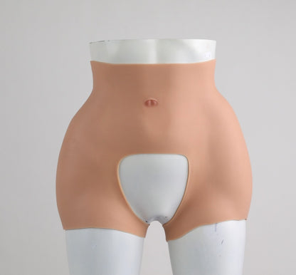 Bottom cutout plump crotch lift buttocks silicone pants