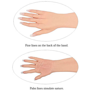 Artificial Skin Female Hand Silicone Crossdresser Gloves 1 Pair for Cosplay Corssdress