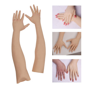 Künstliche Haut weibliche Hand Silikon Crossdresser Handschuhe 1 Paar für Cosplay Corssdress 