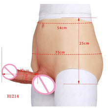 将图片加载到图库查看器，4th generation Silicone Dildos Pants For Men Male Super Realistic Flexible Penis Adult Toys Anal Plug G Spot Dildo Shorts
