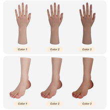 Lade das Bild in den Galerie-Viewer, Eyung Simulation Handmodell Fußmodell rötliche Hautfarbe Ausstellung Fußfetisch Silikon Requisiten Echte Form sexy weibliches Fußmodell 
