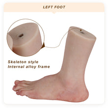 Charger l&#39;image dans la galerie, Eyung Simulation hand model Foot model reddish skin color exhibit foot fetish silicone props Real Shape sexy female foot model
