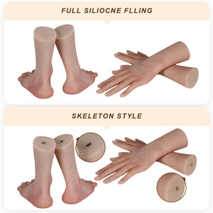Eyung Simulation hand model Foot model reddish skin color exhibit foot fetish silicone props Real Shape sexy female foot model