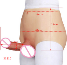 画像をギャラリービューアに読み込む, 4th generation Silicone Dildos Pants For Men Male Super Realistic Flexible Penis Adult Toys Anal Plug G Spot Dildo Shorts
