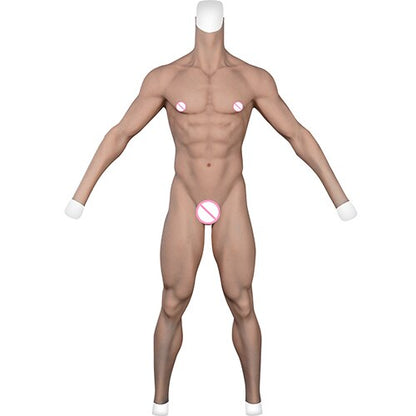 Combinaison de faux Muscles flexibles, body complet, fausse poitrine musculaire, poitrine en Silicone, Costumes de Cosplay Macho pour hommes, prothèses de fausse poitrine 