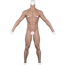 Charger l&#39;image dans la galerie, Flexible Fake Muscles Suit Full Bodysuit Fake Muscle Chest Silicone Chest Male Macho Cosplay Costumes Fake Chest Prostheses
