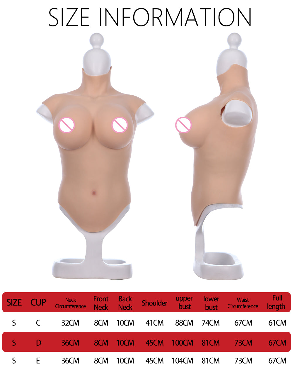 7th generation Liquid Silicone Filler Artificial Boobs Breast Forms and Vagina Panties