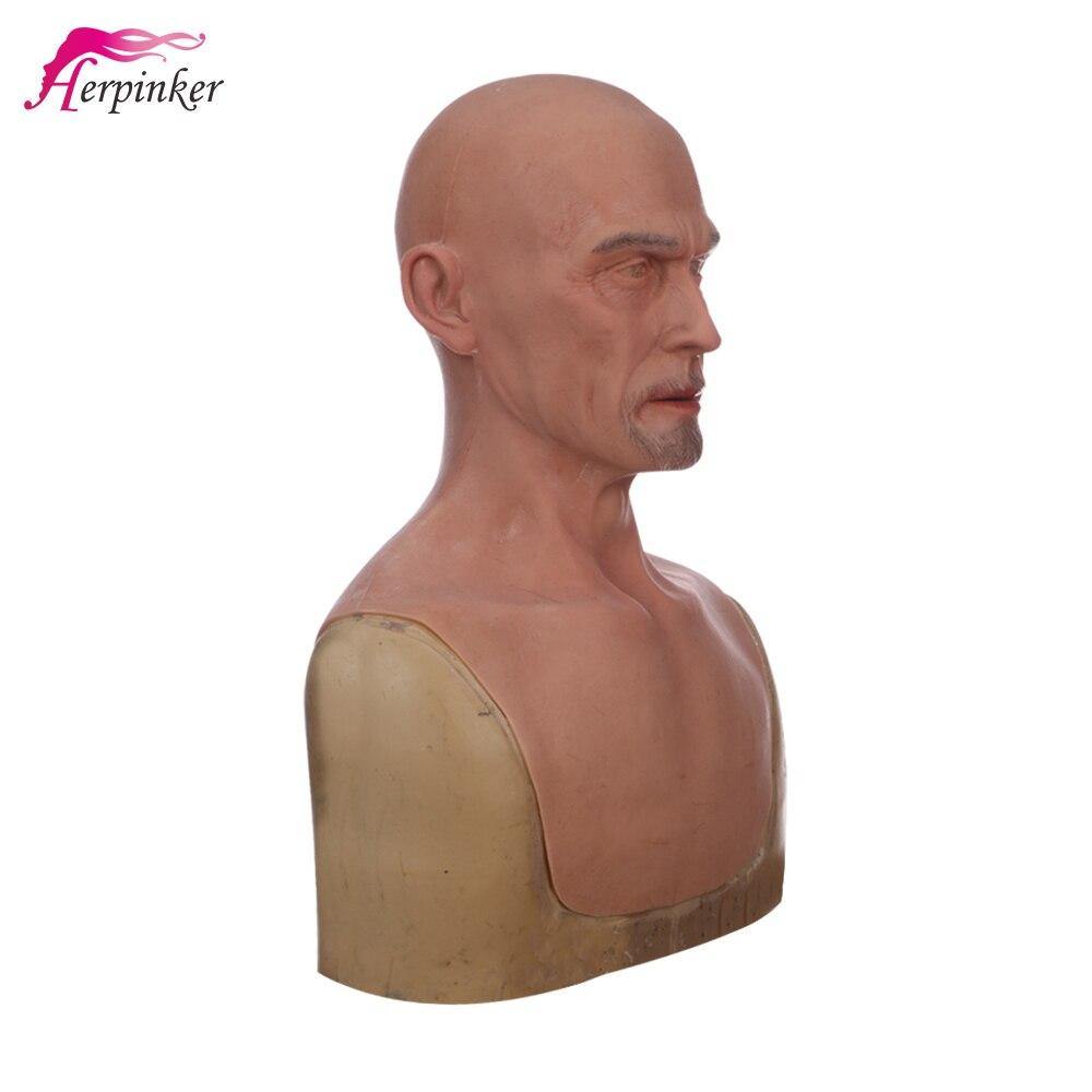 Handsome Realistic Silicone Headwear Full Head Young Man Movie Masks Props Mascarillas Halloween Cosplay Human Skin Mask Style - Eyung Crossdress