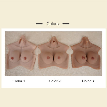 Upgraded Bloodshot Style S Size L Size No-oil Silicone Breast Forms Fake Boobs 7th Generation